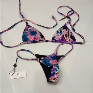 Size extra small New, Never worn, tags on, Colorful Bikini - Kristen Lonie